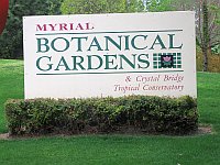 USA - Oklahoma City OK - Myrial Botanical Gardens Main Sign (18 Apr 2009)